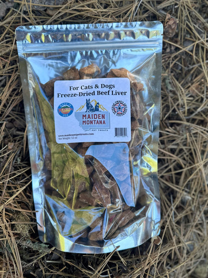 Freeze Dried Beef Liver Treats | 12oz. Maiden Montana Pet Treats