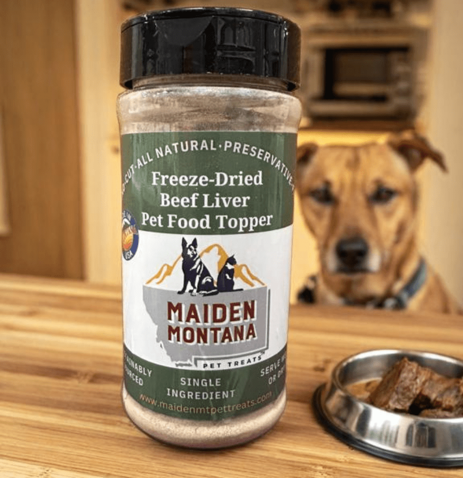 Freeze-Dried Beef Liver Pet Food Topper | 2.5 oz Maiden Montana Pet Treats